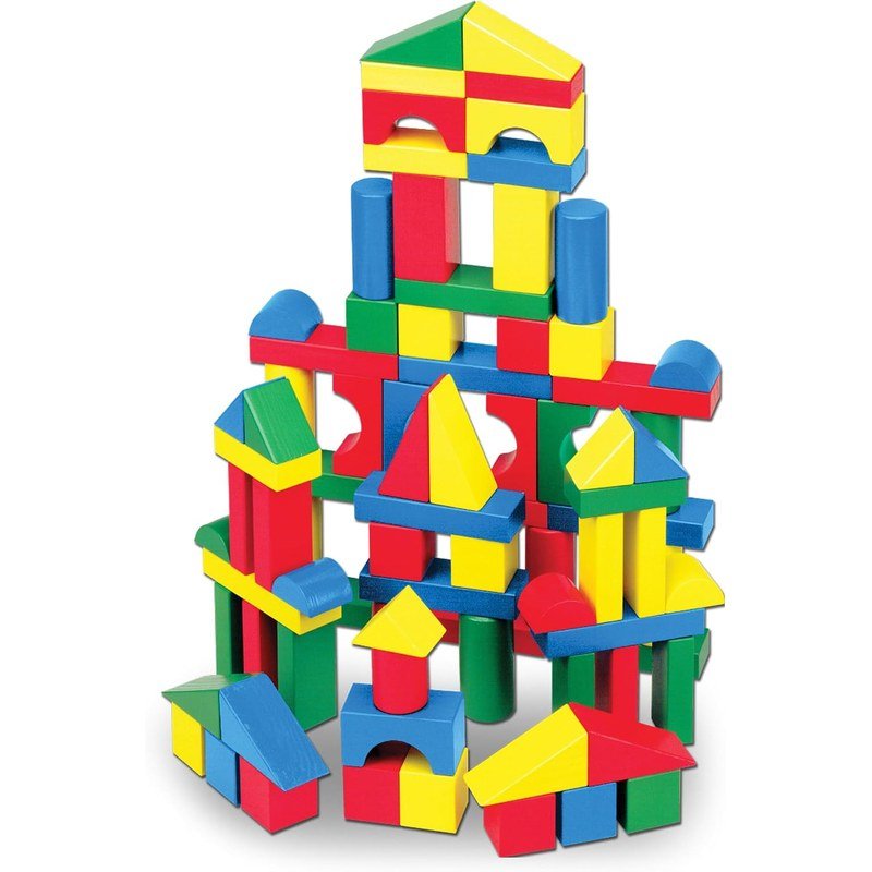 Melissa & Doug Wooden Building Blocks
