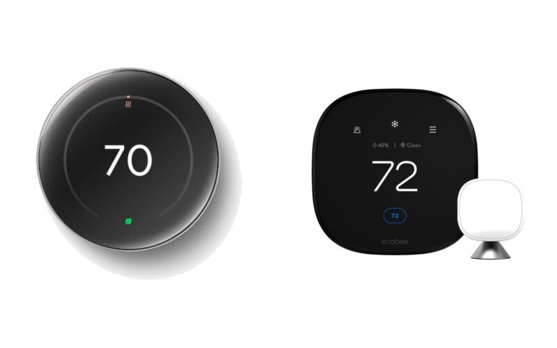 Google Nest Learning Thermostat (4th gen) vs. Ecobee Smart Thermostat Premium: which one saves more?